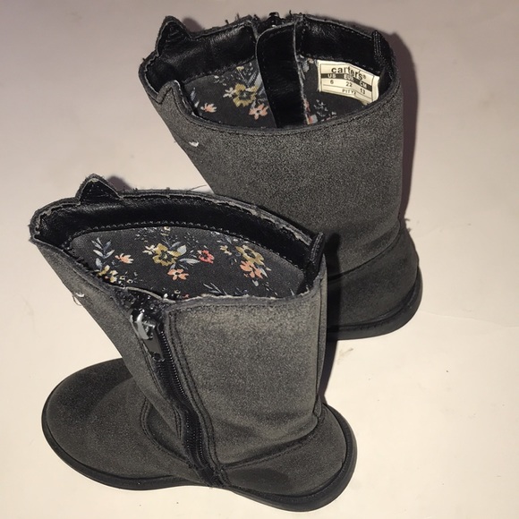 Carter’s girls size US 6 kitty cat zip up boots - Picture 3 of 9